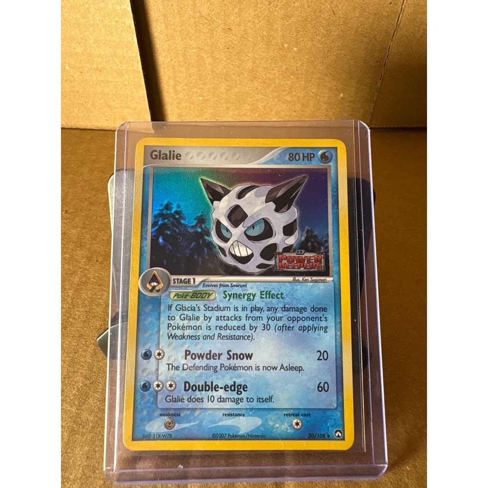 Pokemon Glalie 30/108 EX Power Keepers Rare Reverse Holo 2007 Card